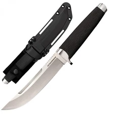 Cold Steel Outdoorsman Knife 6" Plain SanMai w/ Sheath camping hunting 35AP BLK-
