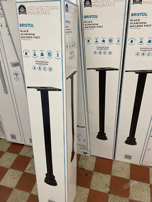 US Mailbox - Standfuß, Alu massiv, schwarz hochglänzend, MADE in USA !