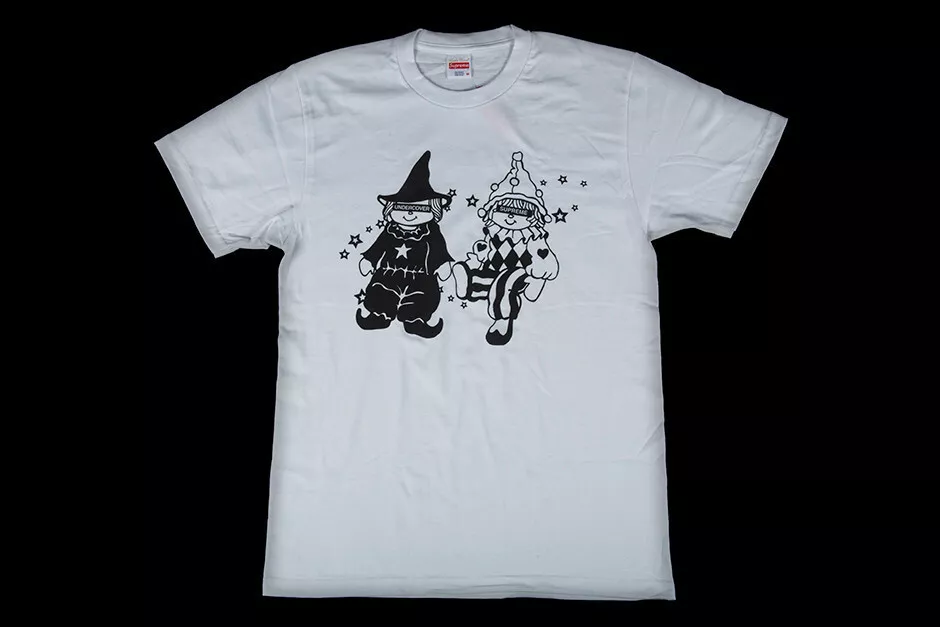 POUPÉES D'INFILTRATION SUPREME FLAMBANT NEUVES T SHIRT BLANC M MOYEN