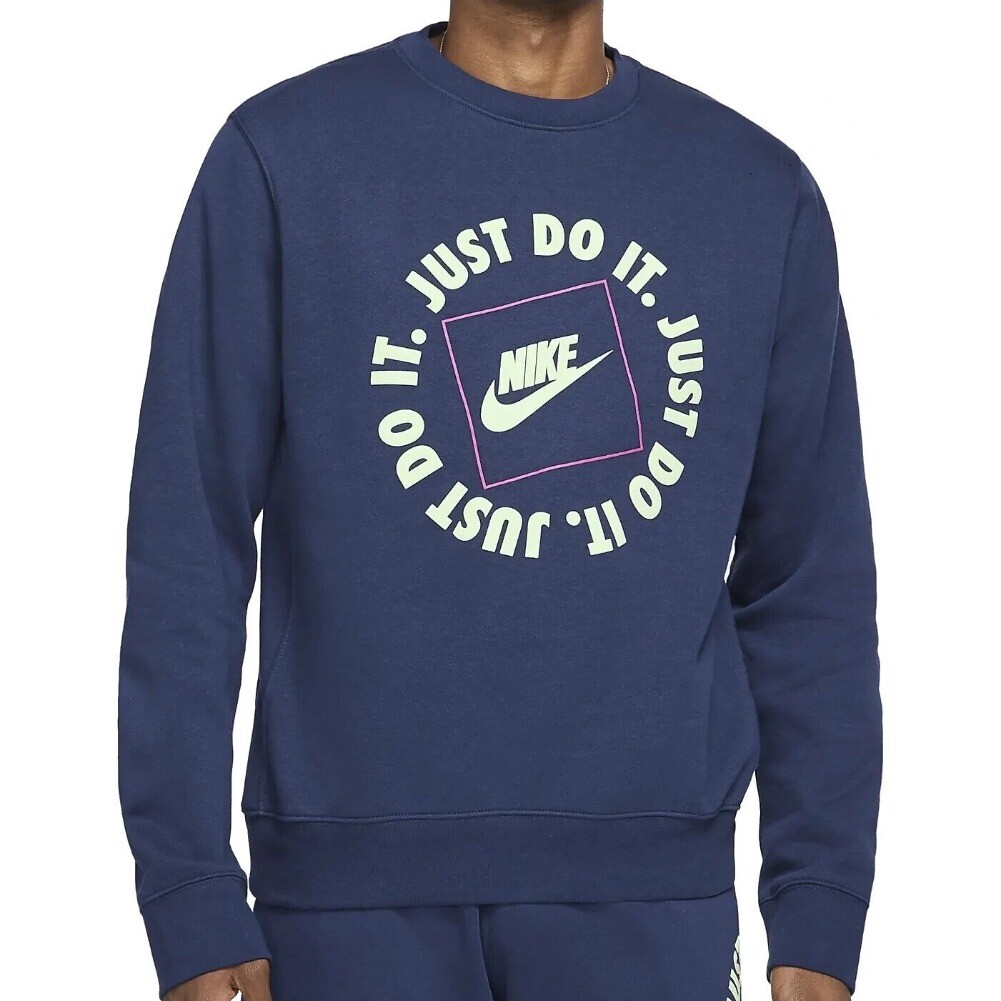 Nike Men's Sweatshirt Just Do It Pullover Athletic Long Sleeve