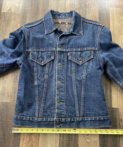 Giacca camionista vintage anni 60 Levi’s Big E coperta foderata tipo 3 denim taglia 38 - Foto 10 di 22