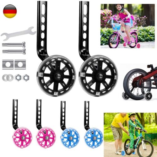 2X Stützräder Sicherheitsstützräder für Universal 12-20" Kinderfahrrad Hilfsrad - Bild 12 von 15