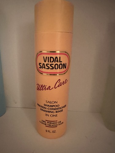 Shampoo Vidal Sassoon Ultra Care anni 90 + balsamo proteico risciacquo finitura 9 oz
