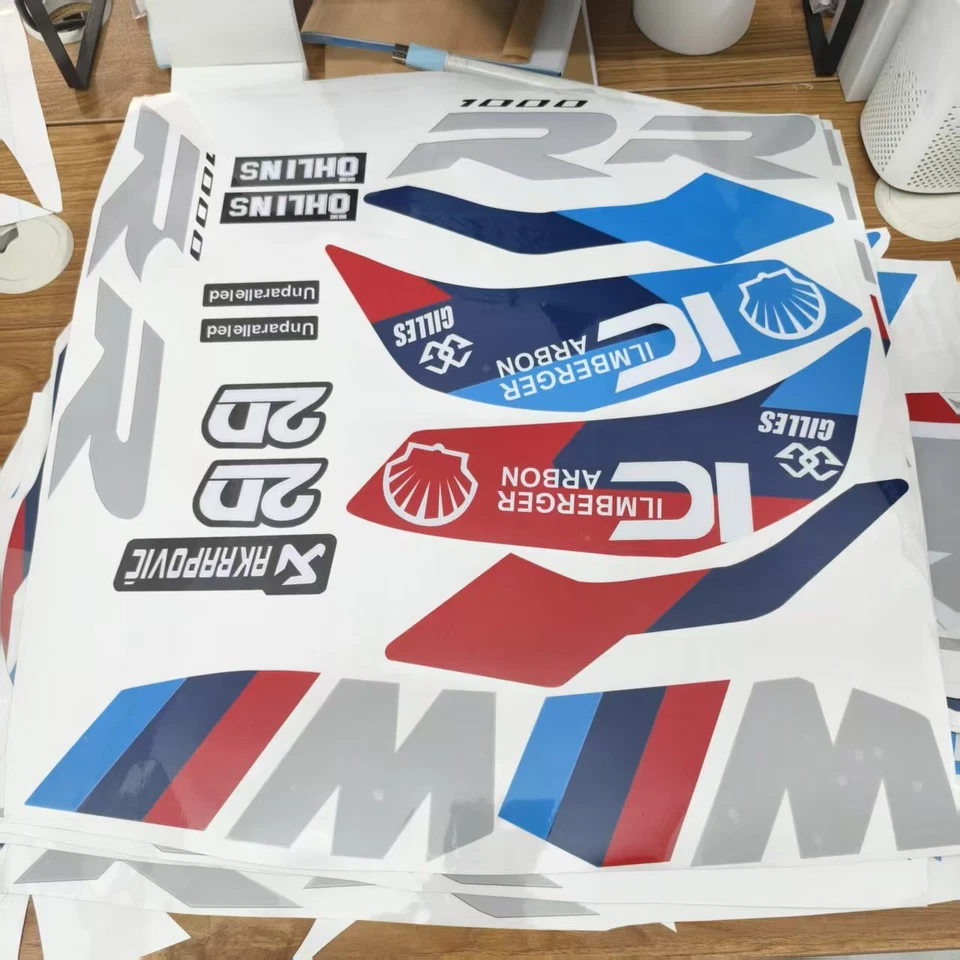 Kit de calcomanías adhesivas de carrocería para BMW S1000RR M1000RR 2019-2022 kit gráfico de calcomanías Foto 2 de 4