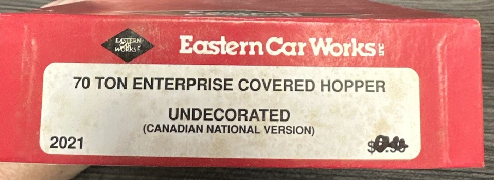 Eastern Car Works HO Kit #2021 70 Ton Enterprise Cov Hopper Undecorated CN - Image 2 of 3