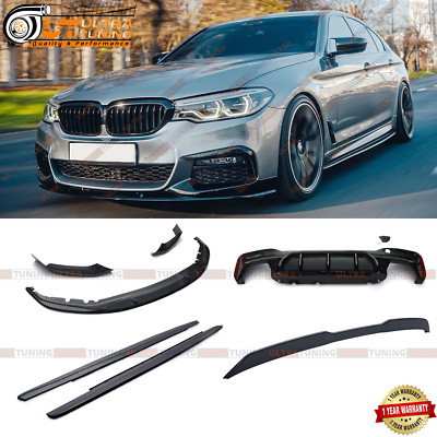 For 2017-2020 BMW 5-Series G30 M-Sport Gloss Black Full Body kits 4 Pieces