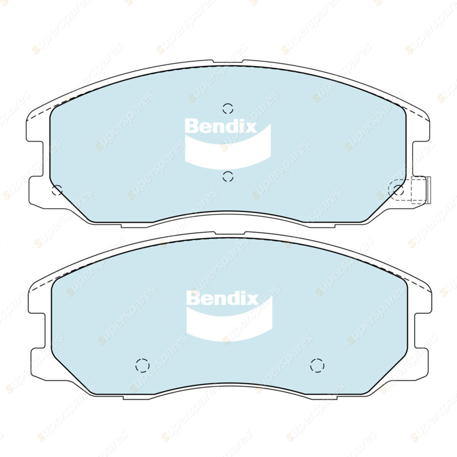 8x F + R Bendix 4WD Brake Pads Set for Holden Captiva 5 7 CG 2.0 2.2 2.