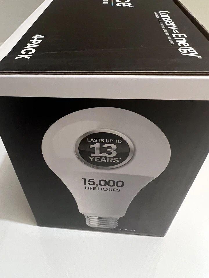 Feit Electric 1200267 100W Replacement Bulb - 4 Pack - Image 3 of 4