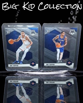2020-21 Mosaic Obi Toppin Rc (2) Base/Rookie Photo Variation. Knicks
