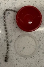 Vintage Tupperware Red Bowl Keychain (P)