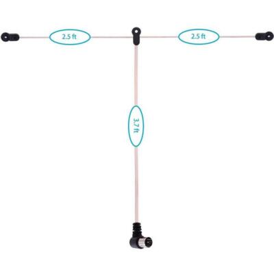 FM Antenna Indoor F-Type Female 75 Ohm Radio Coax Wire Receiver Stereo F D3R3