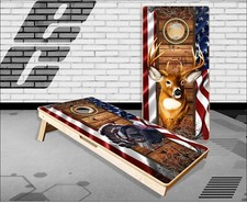 Turkey Buck Head Cornhole Boards Bean Bag Toss Game