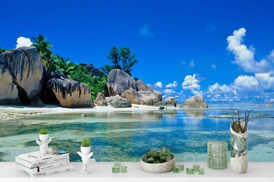 3D Rock Sky Landscape Nature Wallpaper Wall Murals Removable Wallpaper