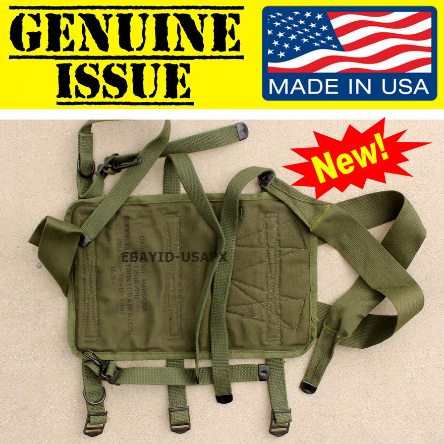 ミリタリー U.S. 1-1/2 Ton Personnel Carrier NEW US Military PRC Radio Carry Carrying Harness ST-120A/PR