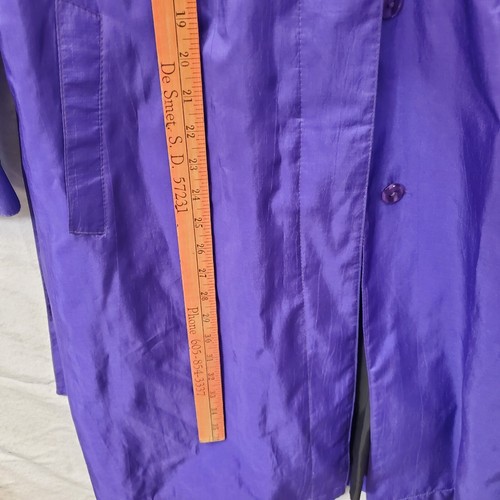Purple Windbreaker Trench Forecaster Boston Women's 6 Jacket Coat Long - Picture 6 of 13