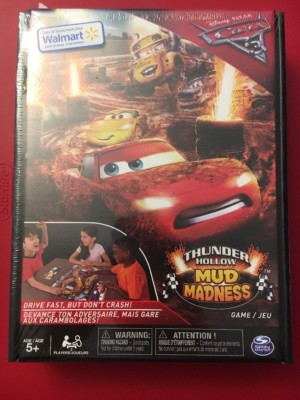 NEW Disney Pixar Cars 3 Thunder Hollow Mud Madness Game 2 Players Age 5+
