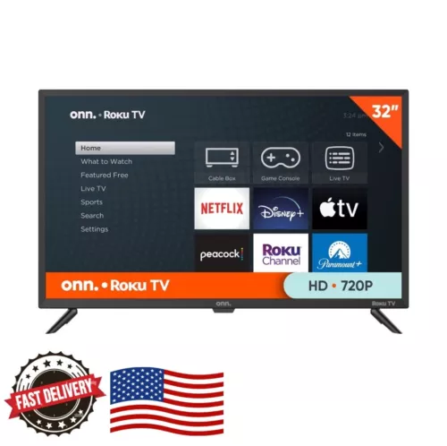 onn. 32” Class HD (720P) LED Roku Smart Television (100012589)