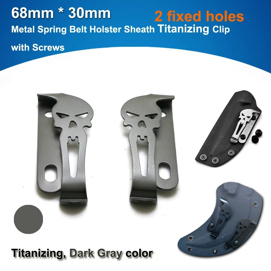 Кобура ремень зажим металлический пружинный ремень kydex оболочка черный зажимы с винтами - Изображение 2 из 4