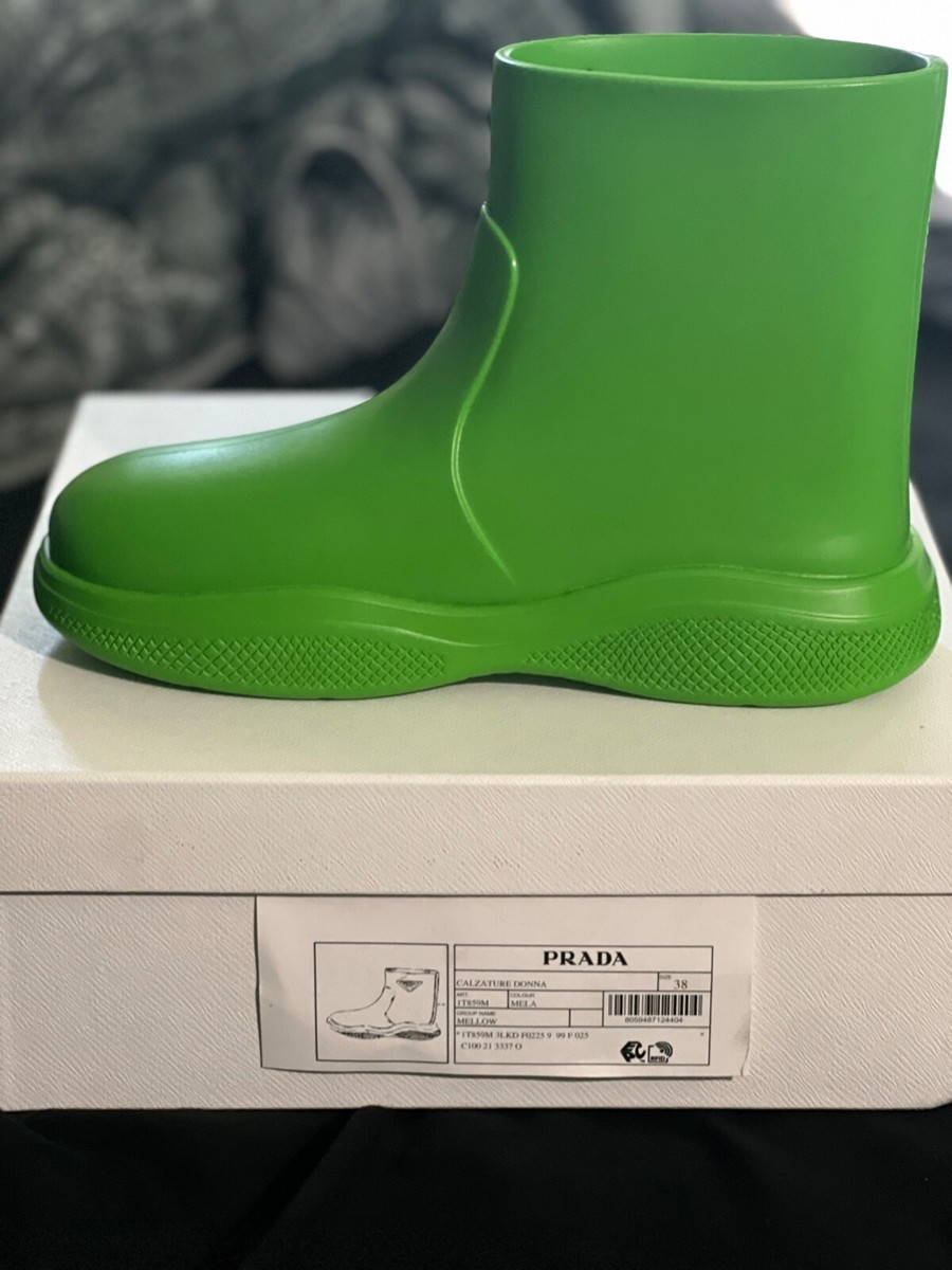 Prada Mellow Rubber Rain Boots 38 | eBay