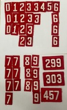 BSA Boy Scouts of America Red/White Troop Number Patches, Pre-owned