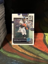 2022 Donruss Optic Rated Rookie MONTRELL WASHINGTON #295 DENVER BRONCOS