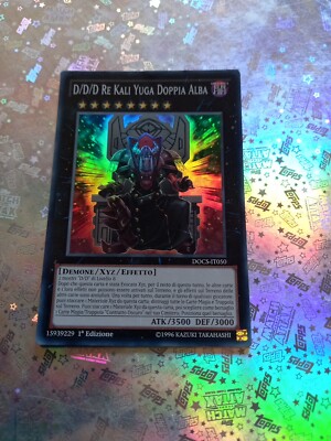 YU-GI-HO KARTE! D/D/D TE KALI YUGA DOUBLE ALBA DOCS-IT050 SUPER RARE