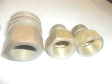 HANSEN SERIES 8 QUICK COUPLER BRASS 1 1/4" THREAD 2 ENDS 1 COUPLER