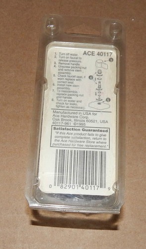 Faucet Stem NIB Ace Hardware 40117 Crane Style Cold S6-1UC USA 87Q - Picture 2 of 4