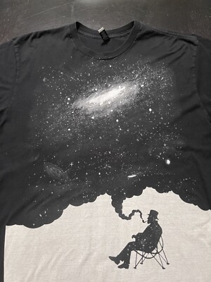 Imaginary Foundation Planetary Speculation Pipe Smoker T-Shirt, Size: Large