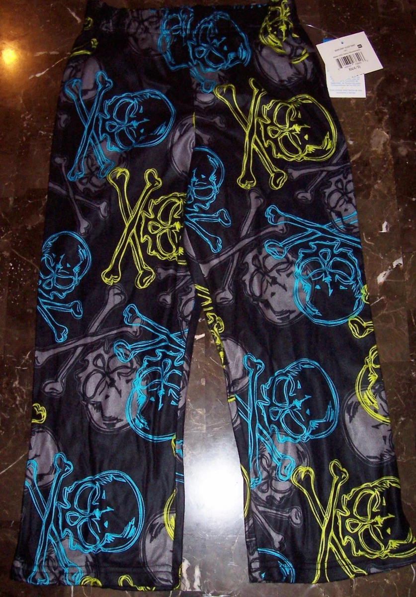 Skull and crossbones pajama pants hot sale