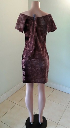 Velvet off Shoulder Bodycon Midi Dress PLUS - Picture 5 of 8