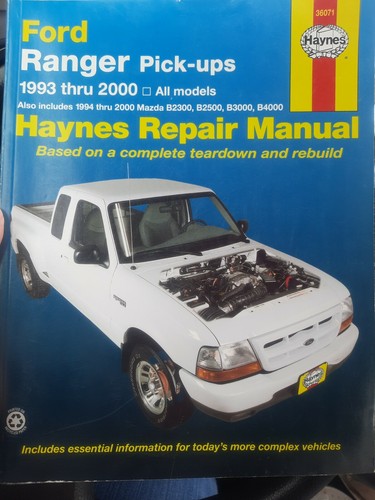 Haynes 36071 Repair Manual for Ford Ranger 1993-11 Mazda B2300 B2500 1994-09