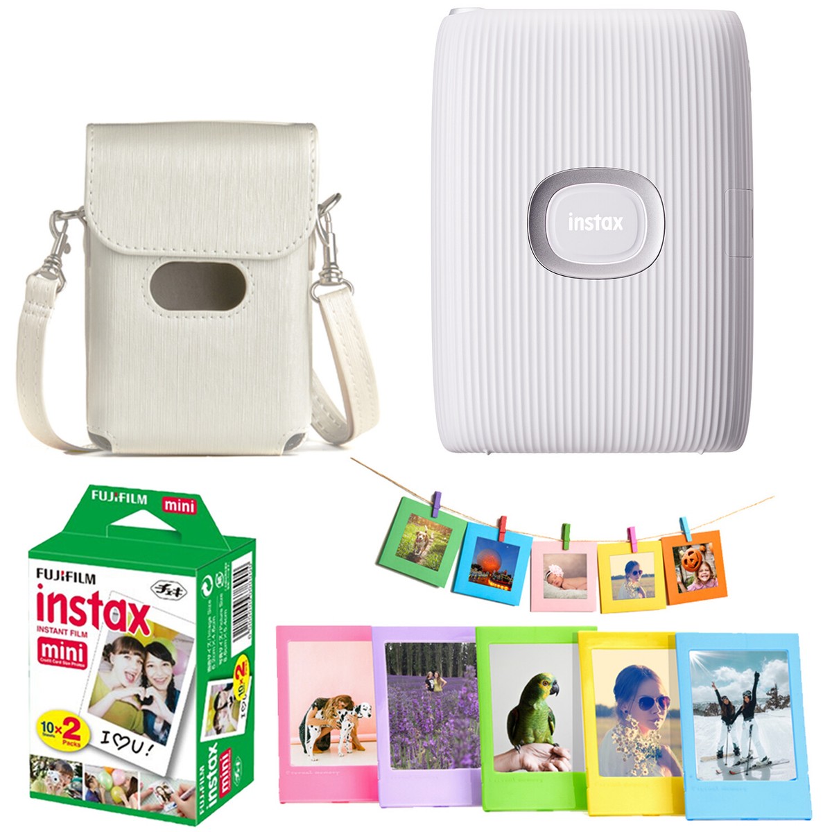 Fujifilm Instax Mini Link 2 Smartphone Printer Clay White | Case