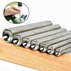 Steel Mushroom Domed Snap Rivet Setting Tool Spike Studs Punch For Leather Craft