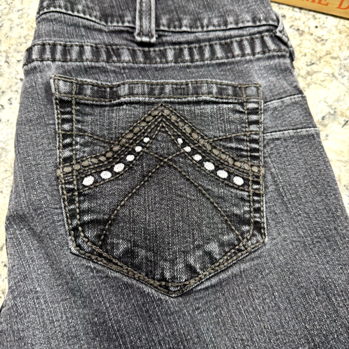 Ariat Donna R.E.A.L. Jeans denim western equitazione taglio stivaletto nero 32R Mid Rise - Foto 7 di 11