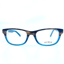 GUESS Eyeglasses GU1749 GRYBL Gray Blue Rectangle Frames 52[]19 140 mm