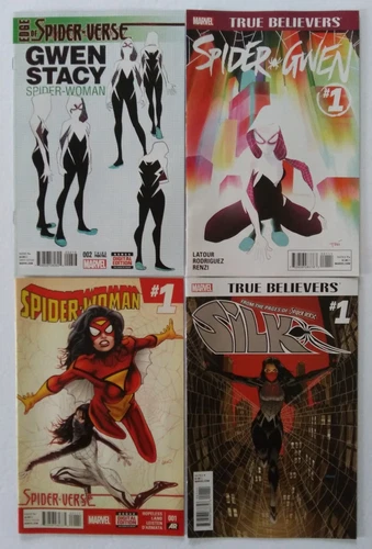 Edge of Spider-Verse #2 (3rd Print Design Variant) 1st Appearance Spider Gwen +3