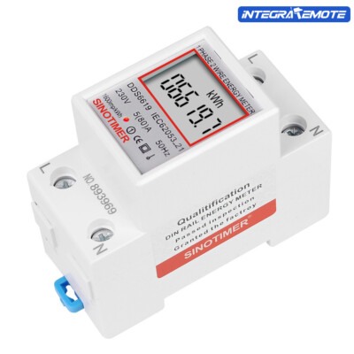 Digital Wattmeter AC 230V 5(80)A Electric Energy Meter KWH Voltage Current
