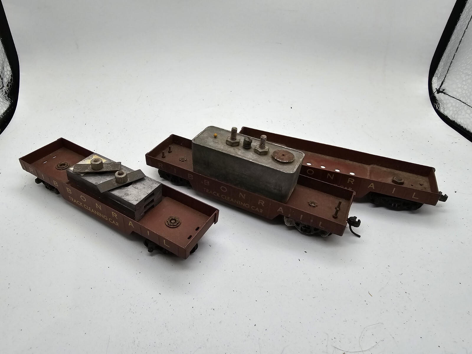 Ribbon Rail Track Cleaning Car Set HO Scale eBay