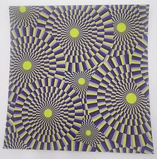 Optical Illusion Blotter Art Print OP Art