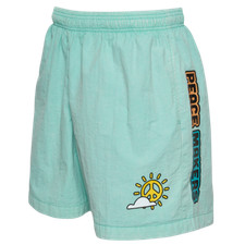 Cross Colours Peace Makers Nylon Shorts Multicolor C92315TPM Men's NEW