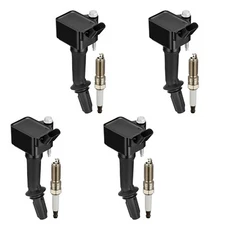 Set of 4 Ignition Coil Pack and Iridium Spark Plug For Chevrolet Buick GMC UF802