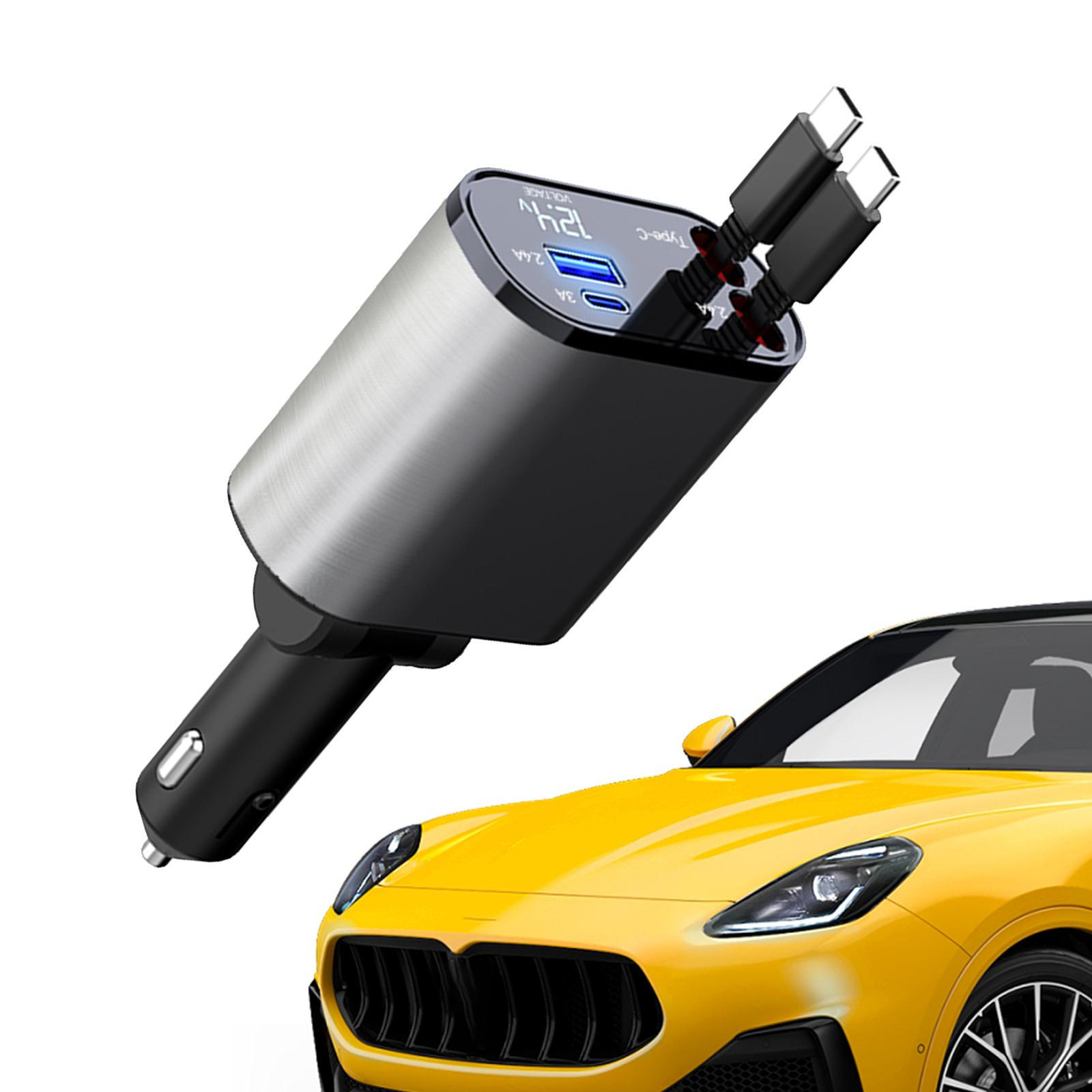 120W Fast Car USB Charger Multi-Port Universal Lighter Adapter
