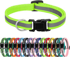 16 Pack Puppy Collars for Litter, Reflective Puppy Collars Adjustable Puppy ID C