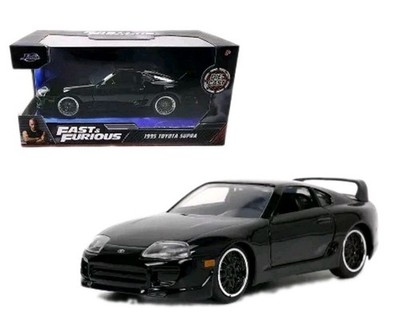 Jada 1:32 Fast & Furious 1995 Toyota Supra Black Diecast Model Car 33381 New