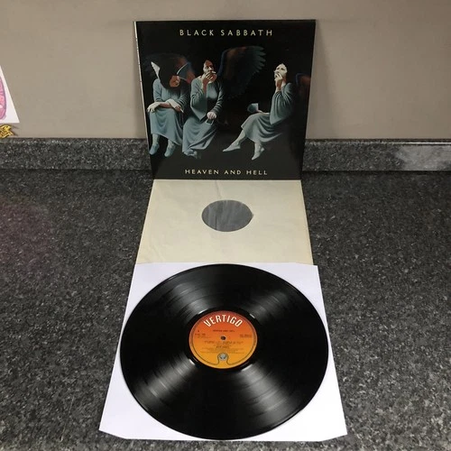 LP VINYL BLACK SABBATH HEAVEN AND HELL 9102 752 UK 1ST PRESS 1980 EX+/EX+