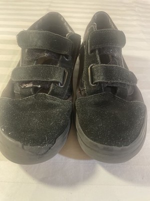 Van's Boys Girls Black Sneakers Shoes Toddler Size 2.5 Casual Sc