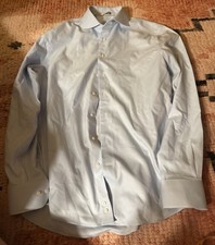 Men s Suitsupply blue Traveller shirt size 16 slim fit