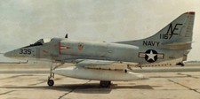 Douglas A-4E Skyhawk VA-23 Black Knights 1965 Mahogany Model Large Scale 1/32