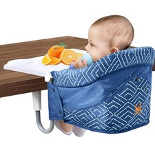 Hook On High Chair with Tray,Portable Baby High Chair that Attaches to Table,...